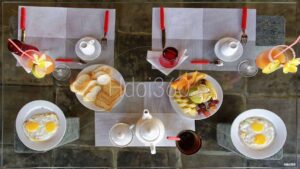 Photo petit déjeuner pour airbnb